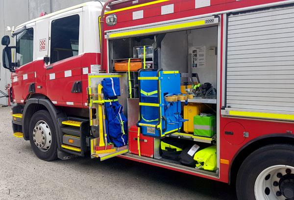 Fire truck equipment inspection